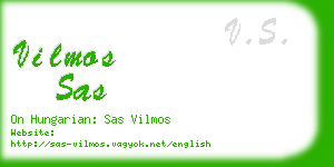 vilmos sas business card